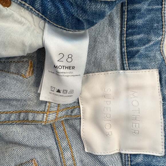 MOTHER Superior The Tomcat High-Rise Straight Distressed Jeans in The Confession - Picture 5 of 6